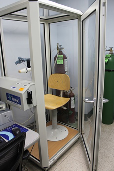 testing lab booth